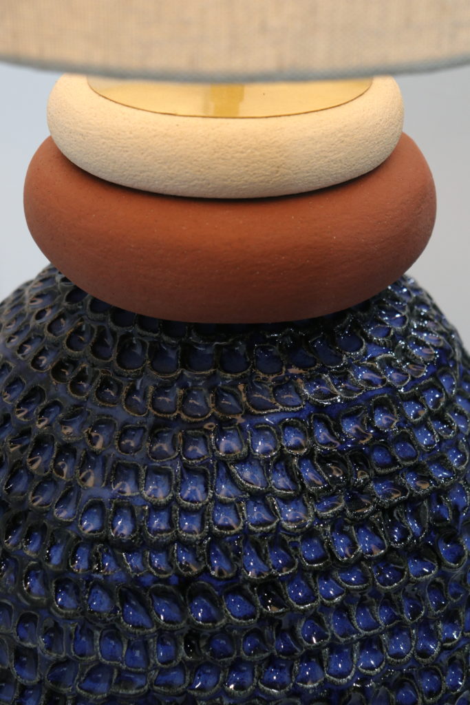 lampe céramique totem grés émaillé
